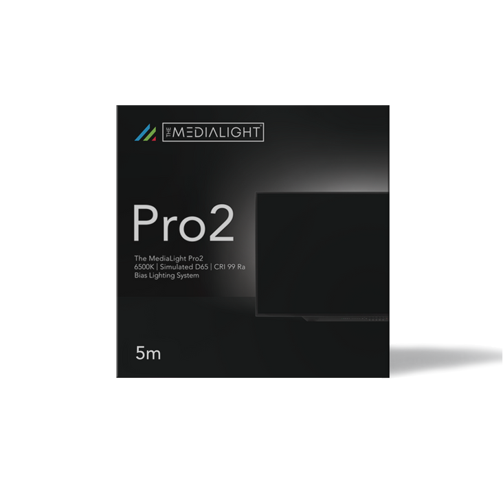 MediaLight Pro2 CRI 99 6500K White Bias Lighting - Bias Lighting.com by MediaLight Bias Lighting