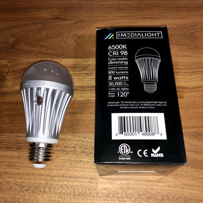 MediaLight Mk2 Dimmable A19 Bulb - Bias Lighting.com by MediaLight Bias Lighting
