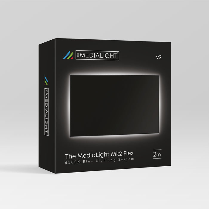 MediaLight Mk2 v2 (2024 New Version) Flex CRI 98 6500K White Bias Lighting - MediaLight Bias Lighting