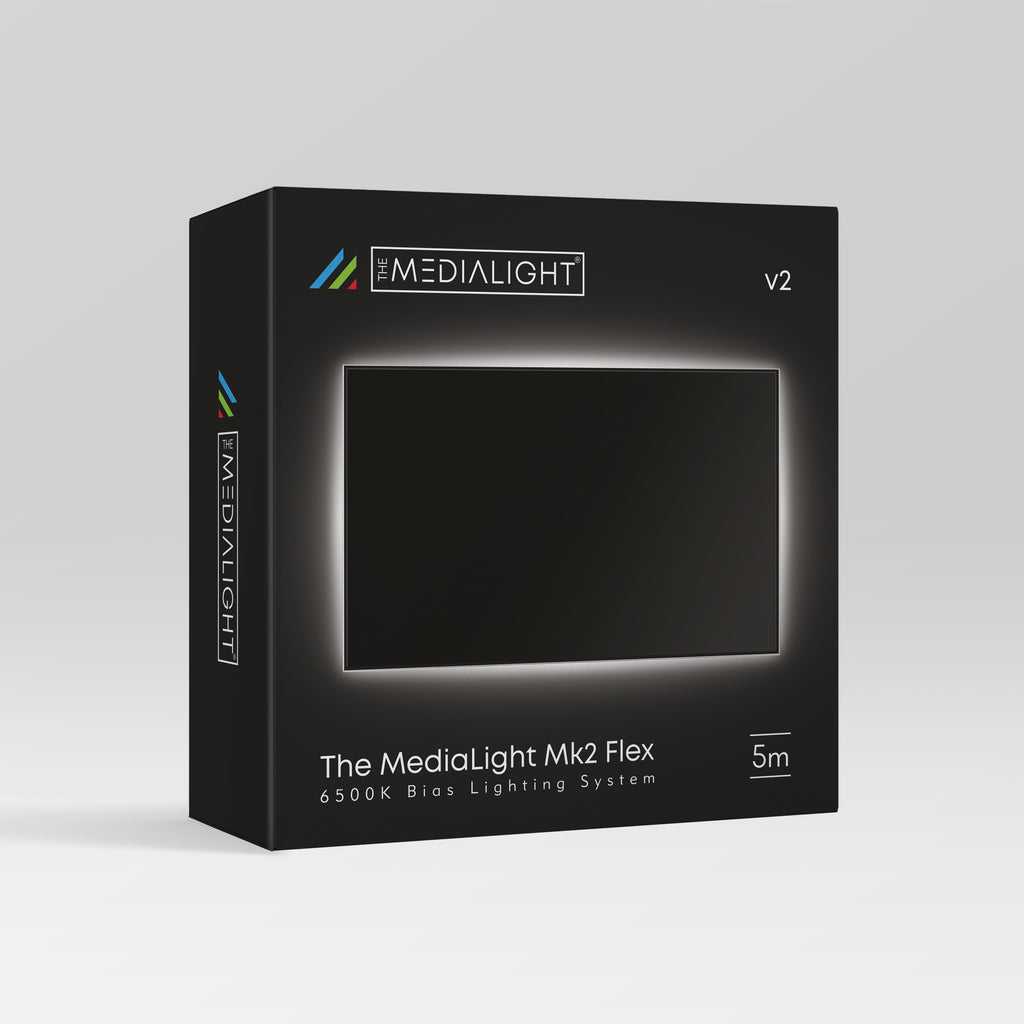 MediaLight Mk2 v2 (Newest Version) Flex CRI 98 6500K White Bias Lighting