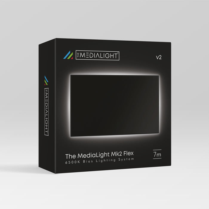 MediaLight Mk2 v2 (2024 New Version) Flex CRI 98 6500K White Bias Lighting - MediaLight Bias Lighting