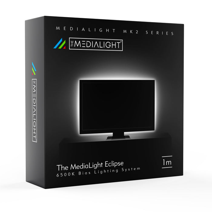 MediaLight Mk2 Eclipse 1 Meter (Mo nga Whakaaturanga Rorohiko) - Bias Lighting.com na MediaLight Bias Lighting