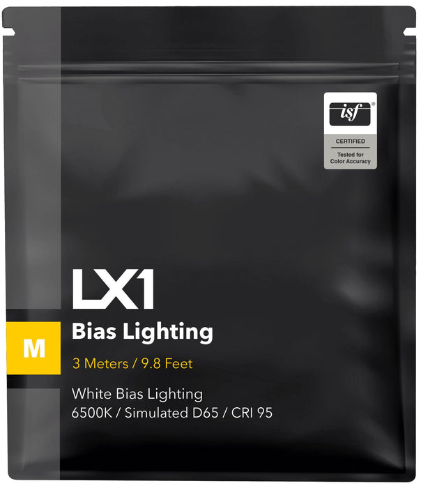 LX1 Bias Lighting CRI 95 6500K Simulated D65 White Bias Lights - Bias Lighting.com by MediaLight Bias Lighting