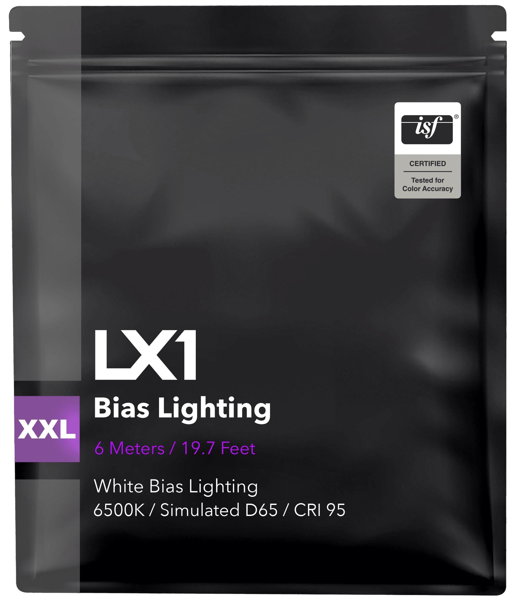 LX1 Bias Lighting CRI 95 6500K Simulated D65 White Bias